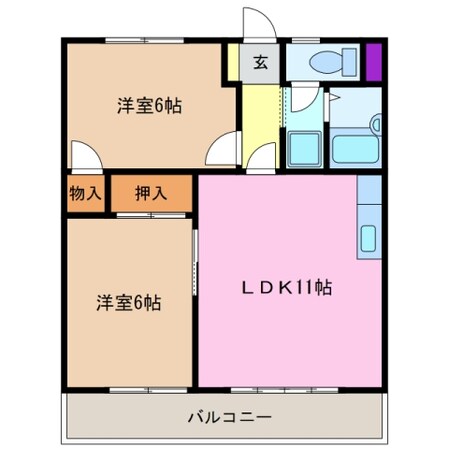 小古曽駅 徒歩5分 1階の物件間取画像